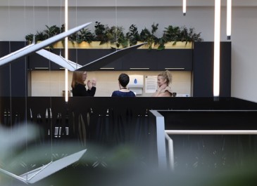 Side view of canteen