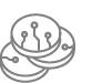 Icon representing cryptocurrency