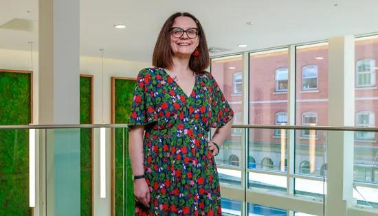 Woman standing in office