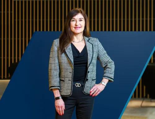 Woman standing in office