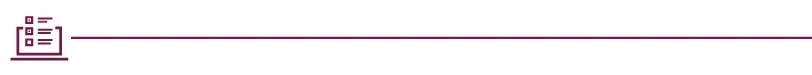Maroon outline icon of contact form
