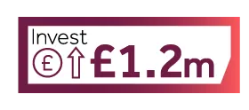 Invest £1.2m icon