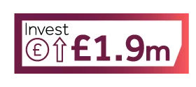 Invest £1.9m icon