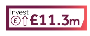 Invest £11.3m icon
