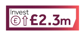 Invest £2.3m icon