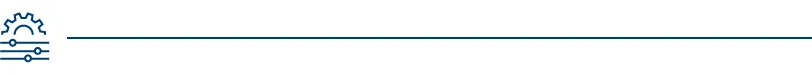 Change in control icon on a blue line