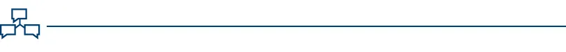 Pre-application support service icon on a blue line