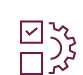 Authorisations operation efficiency icon